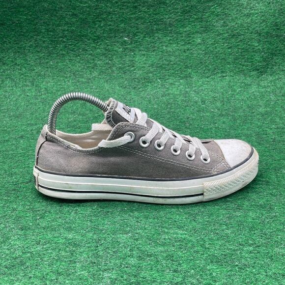 Converse All-Star Sneaker Gray With Green Polka Dots Inside Men's Size 4.5 - Picture 1 of 3